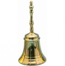 Hand Bell, Gold Brass 150 mm Hand Bell